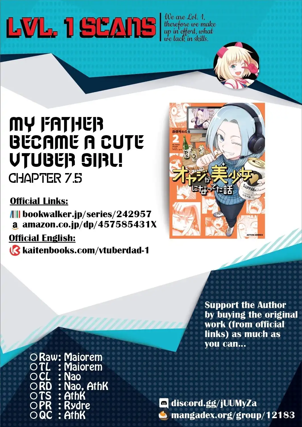 My Father Became a Cute VTuber Girl! Chapter 7.5 5